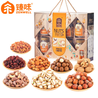 臻味-1950g环球茗果坚果礼盒6种坚果2种果干天赐“茗”果馈赠自用两相宜