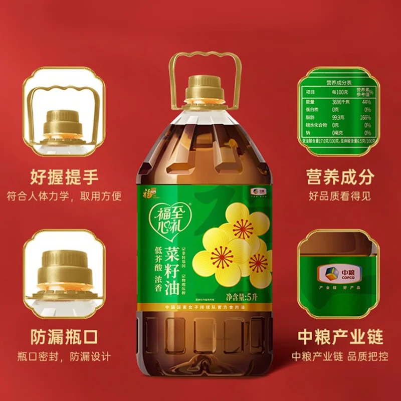 金龙鱼/福临门葵花油菜籽油亚麻油香米组合15L+10kg高清大图