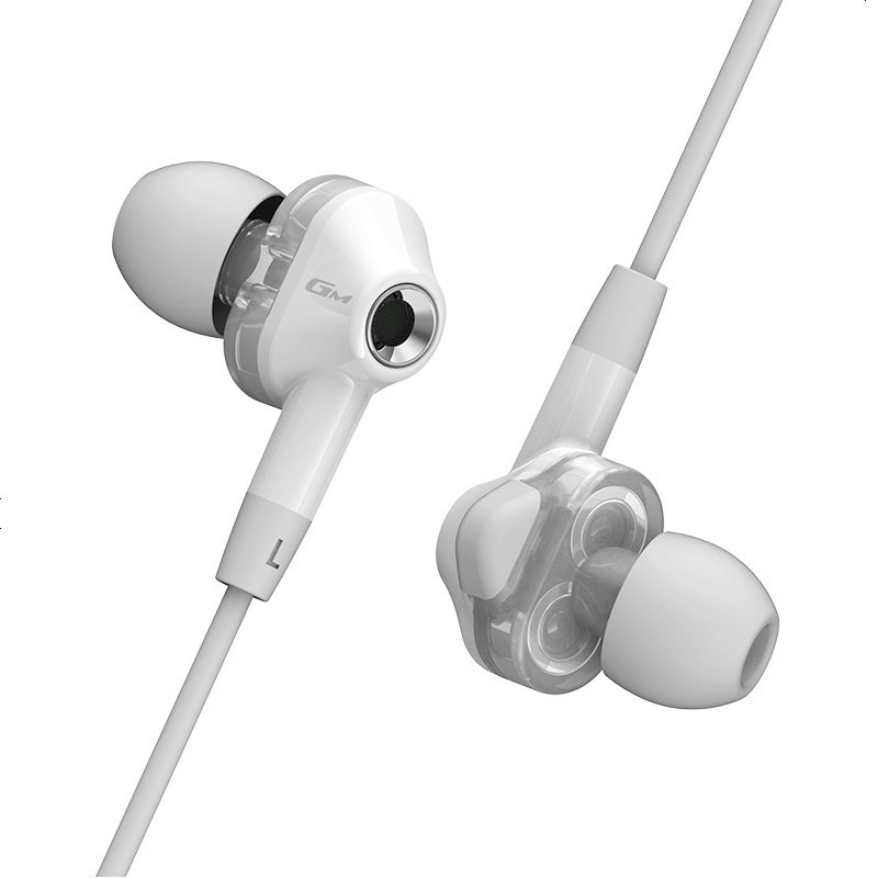 edifier漫步者hecategm360耳机入耳式双动圈四核低音炮音乐耳麦手机