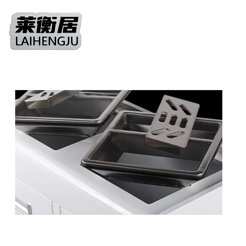 莱衡居 垃圾箱 不锈钢双桶/个高清大图