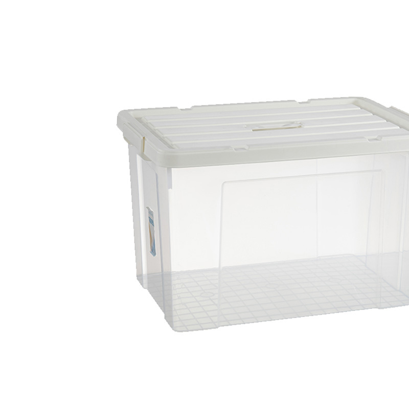 苏识 15L 白盖透明 防水防潮透明整理收纳箱 (计价单位:个) 白盖透明高清大图