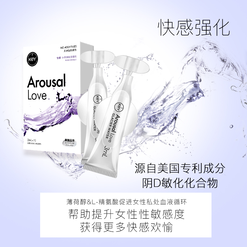 吉祥小炮女用品人体润滑油私处免洗液剂房事夫妻袋装小包装便携一次性小瓶 [冰川水]冰川水水养焕能润滑剂1盒*10支+1支快