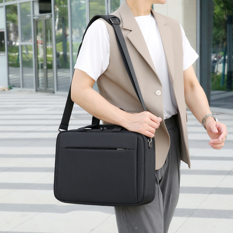 麒霁事务包可定制印字手提公文包文件袋XD985高清大图