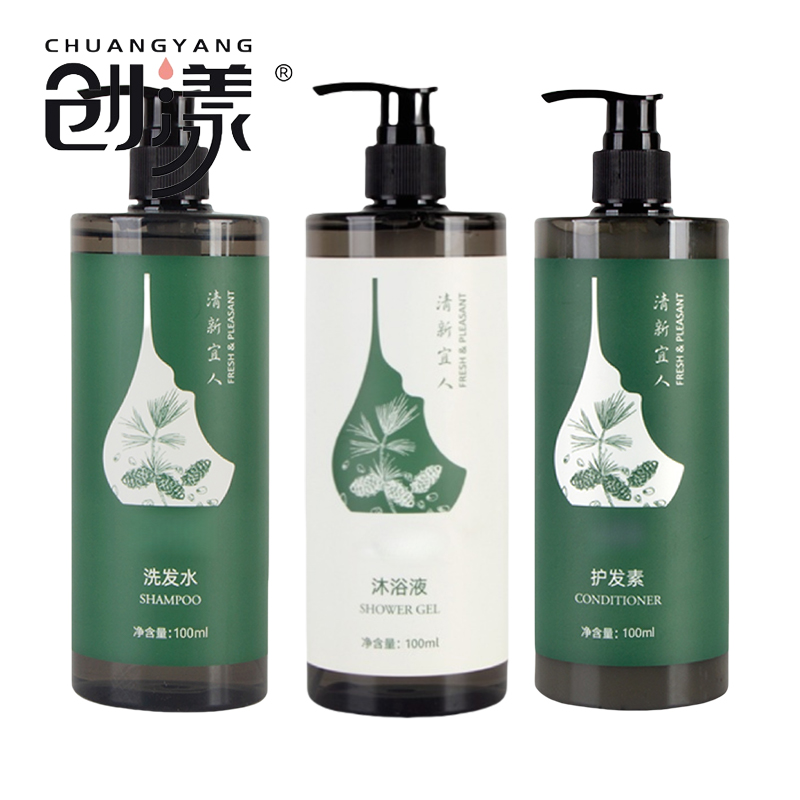 创漾(CHUANGYANG)CY1070洗护旅行套装(洗发水35ml+护发素100ml+沐浴露35ml)3.00瓶/套(