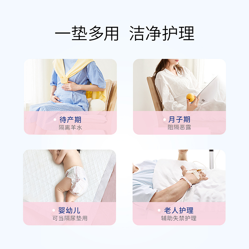 子初产妇一次性护理垫20片产褥垫月经垫看护60cm*90cm+60cm*45cm