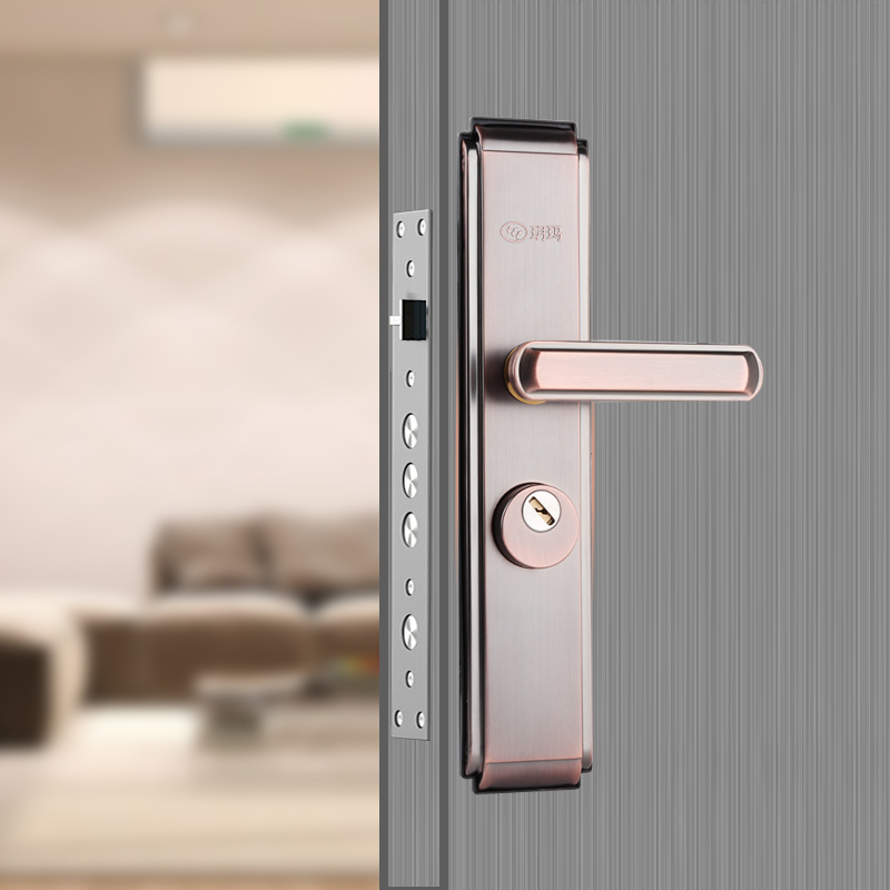 玥玛防盗门锁套装家用通用型大门锁室内门锁入户门锁双开门铁门锁单独