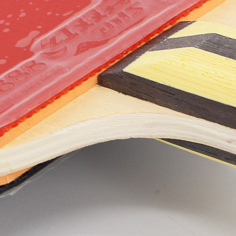 红双喜dhs乒乓球拍4星新款h4002横拍h4006直拍双面反胶初学纯木