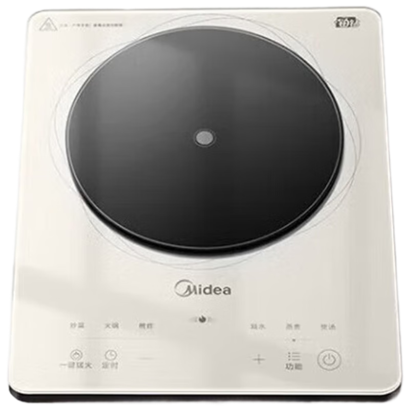 美的(Midea)电磁炉铂钻家用大功率猛火一体微晶面板爆炒炒菜智能定时电火锅 MC-E22B22 ZH