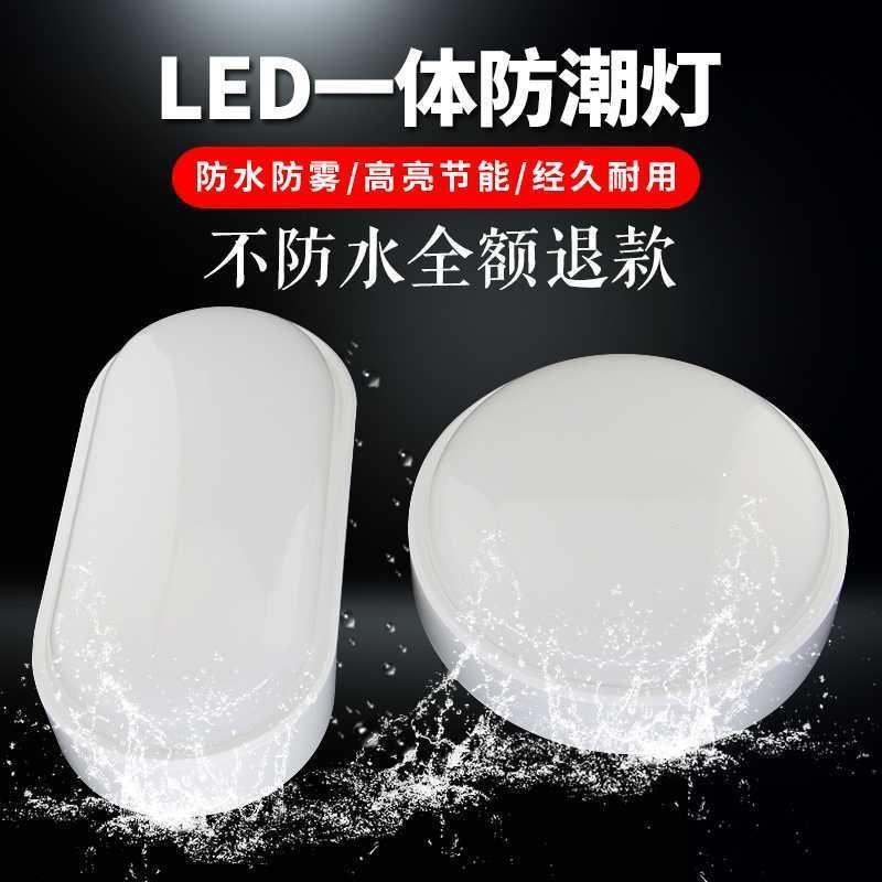 壁灯户外防水阳台露台吸顶灯走廊过道庭院楼梯卫生间浴室LED墙灯 大圆[20瓦白光]