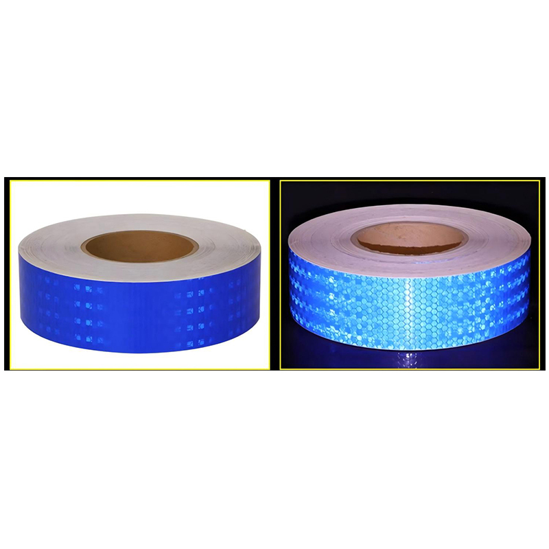 好企来 反光标识 AQ-0103 PVC 纯色 蓝 5cm*40m (40米/卷)高清大图