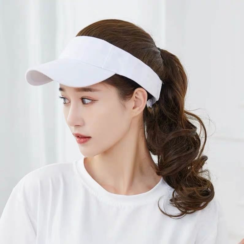 盛世尼曼网红春夏空顶帽女假发帽子一体时尚无顶棒球帽鸭舌帽高马尾可