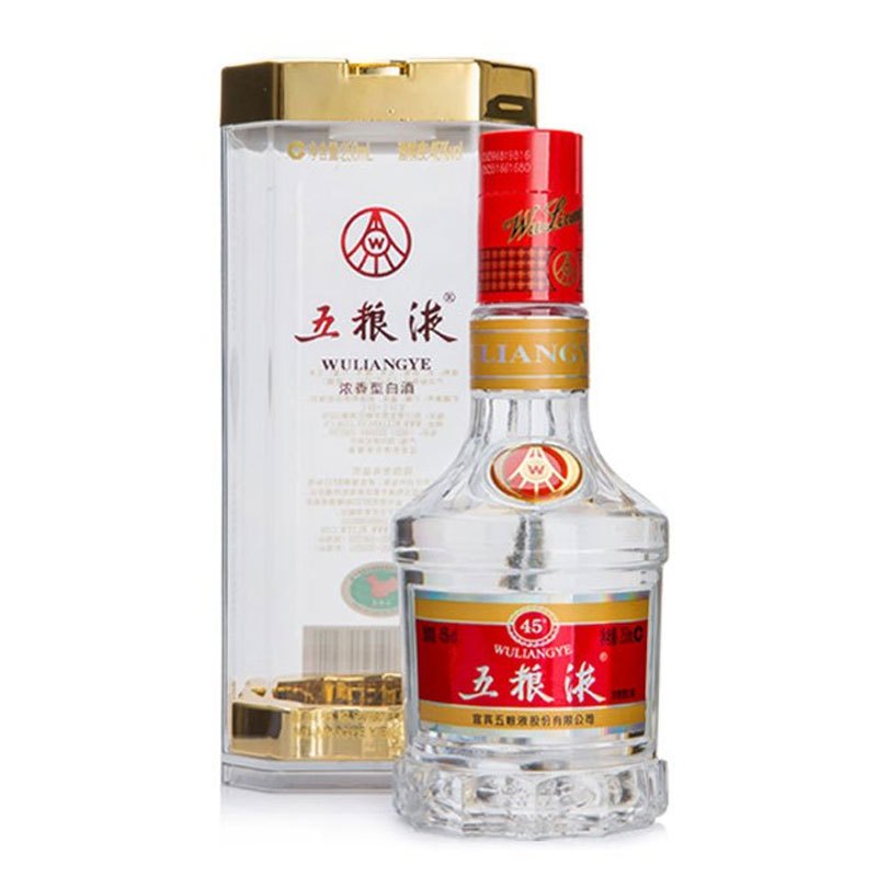 五粮液 45度 250ml 单瓶 浓香型白酒