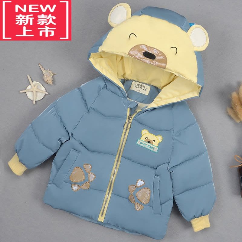 可莉允0-1-2-3岁小男孩子加厚羽绒棉衣一两周岁半宝宝冬天保暖棉袄棉服4图片