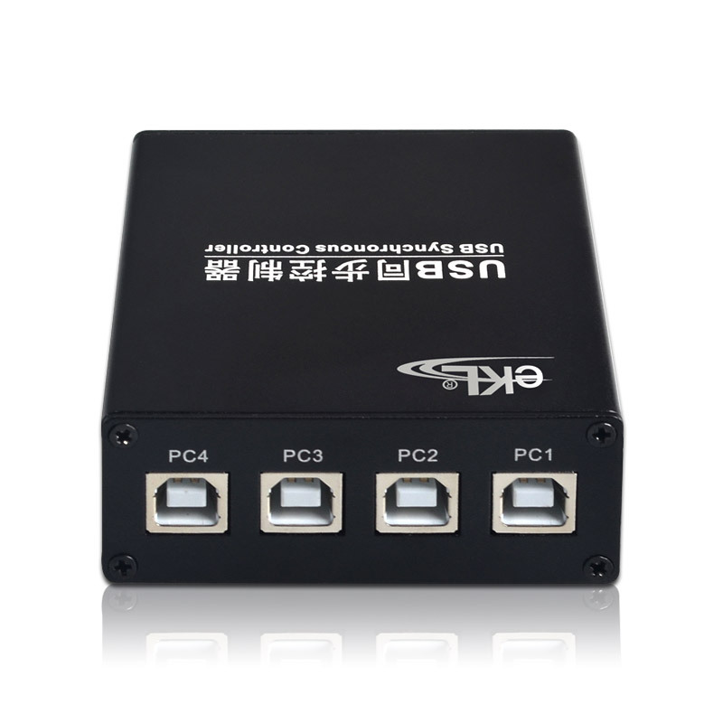 eKL USB键盘鼠标同步器电脑切换器 游戏1控4多开dnf同步控制器 16口同步器配线