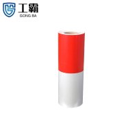 工霸(GONGBA)直纹反光警示胶带 防撞贴膜警戒线标识
