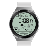 华为(HUAWEI)智能手表 WATCH GT2e 活力款 冰川白 实时心率蓝牙手表 移动支付2周续航 华为gt2e 时尚男女士通用手表 户外运动手表