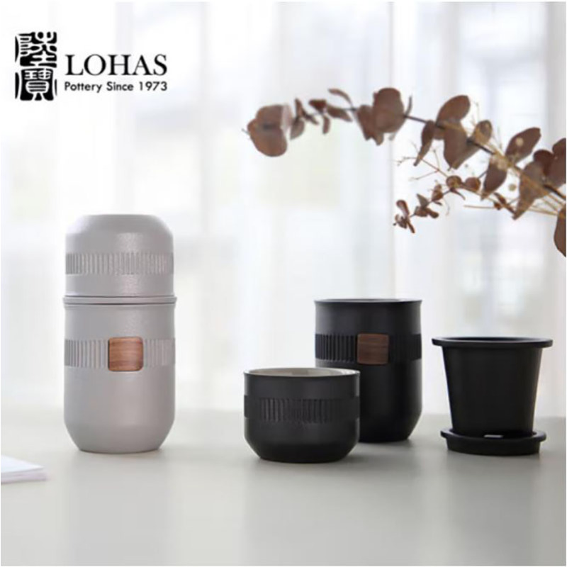 陆宝 合意乐享杯 主杯(壶)×1,副杯×1,茶格×1,茶格垫×1,携行袋×1,小茶巾×1