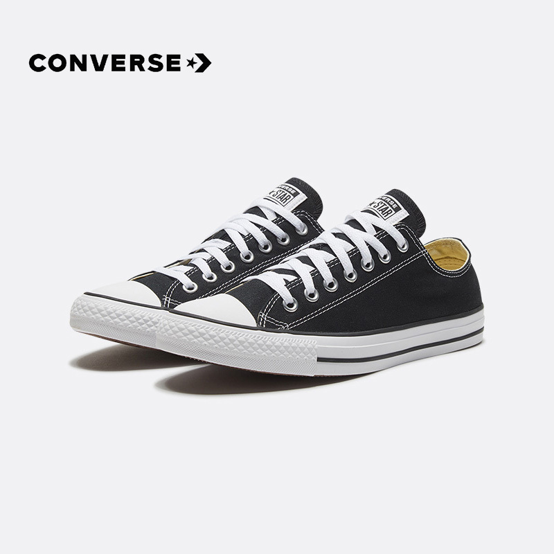 CONVERSE匡威 All Star经典黑色低帮帆布鞋101001