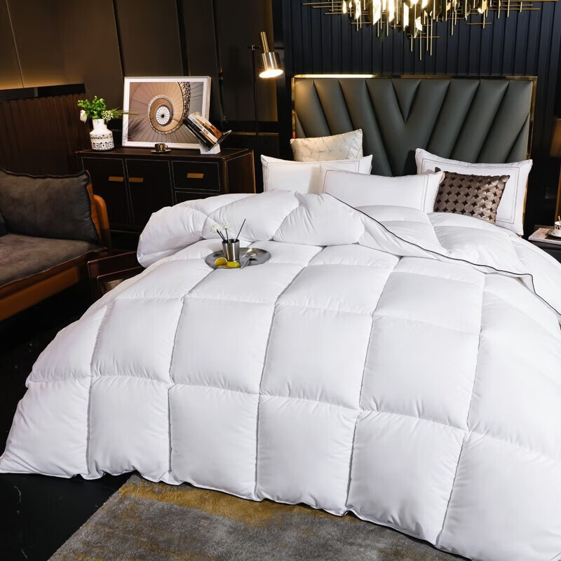 娇好韵 轻奢羽丝绒冬被-暖白 200*230cm高清大图