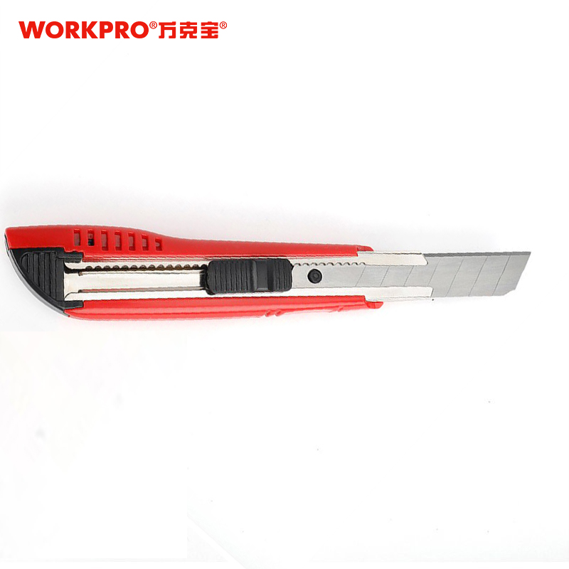 万克宝 18mm红黑塑柄美工刀 WP212013WG.GD 把高清大图