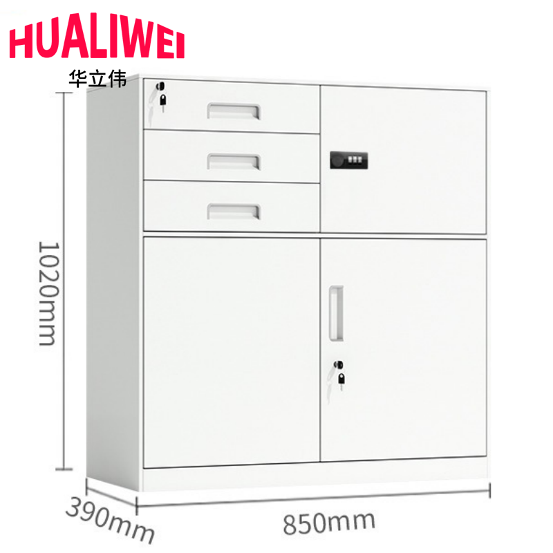 办公柜矮柜铁皮柜高清大图