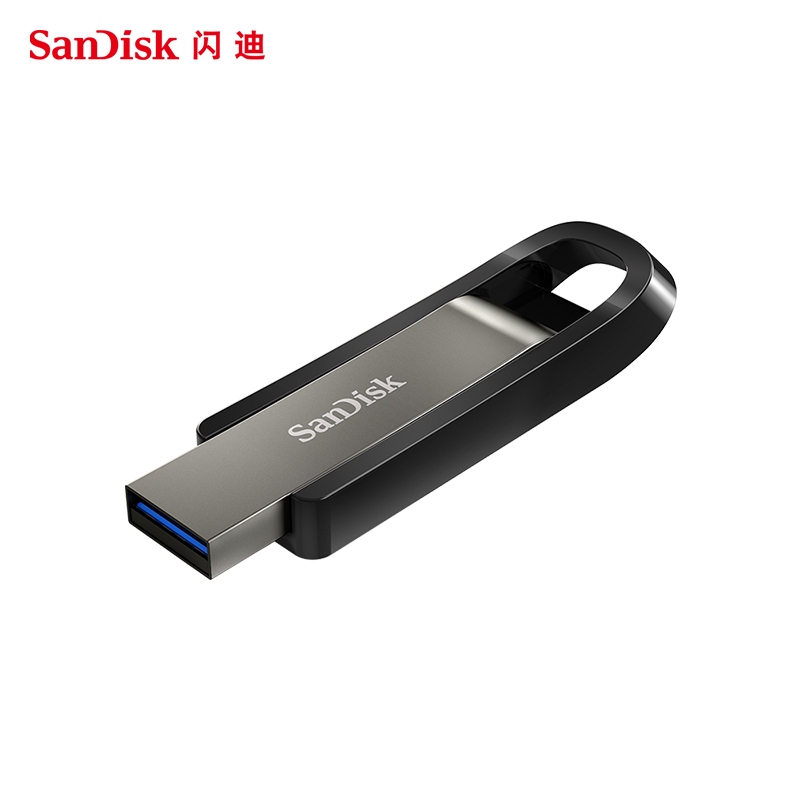 闪迪(SanDisk)CZ810 高速usb3.2 商务U盘 固态滑盖加密创意大容量优盘256GB私人订制激光刻字