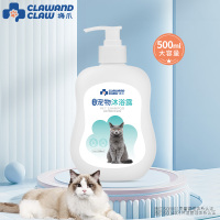 梅爪消毒护理宠物沐浴露500ml (猫猫)*2+宠物清洁护理湿巾(猫猫专用)(80片,15cm*18cm)除臭止痒宠物