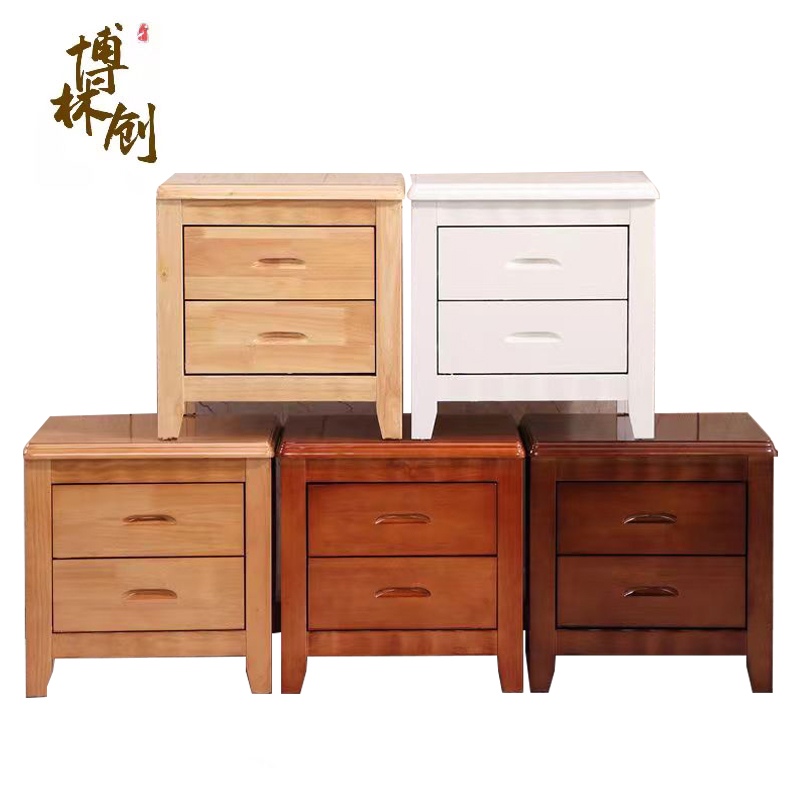 博林创 实木床头柜 01#款 橡木款 /个高清大图