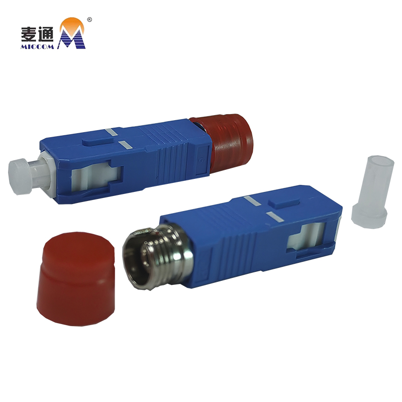 麦通光纤适配器 电信级 阴阳转接法兰盘公母适配器 FC母头转SC公头/个高清大图
