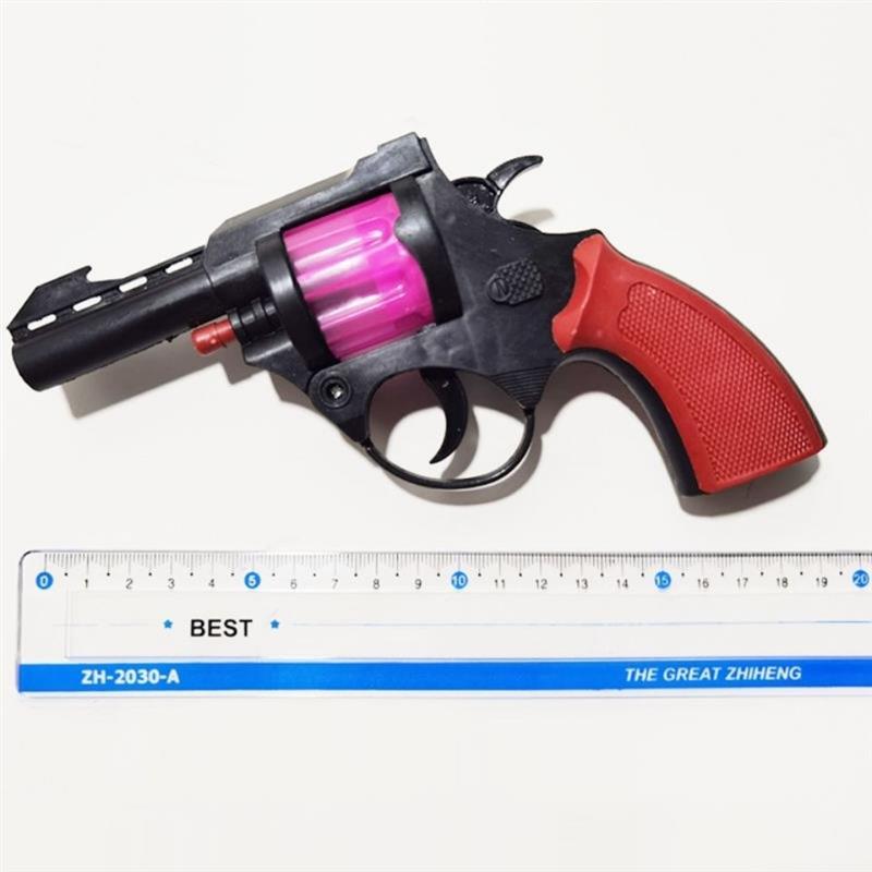 玩具708090后怀旧砸炮小孩塑料模型过年游戏玩具左轮|左轮5把(加厚款) 黄金套餐(响)