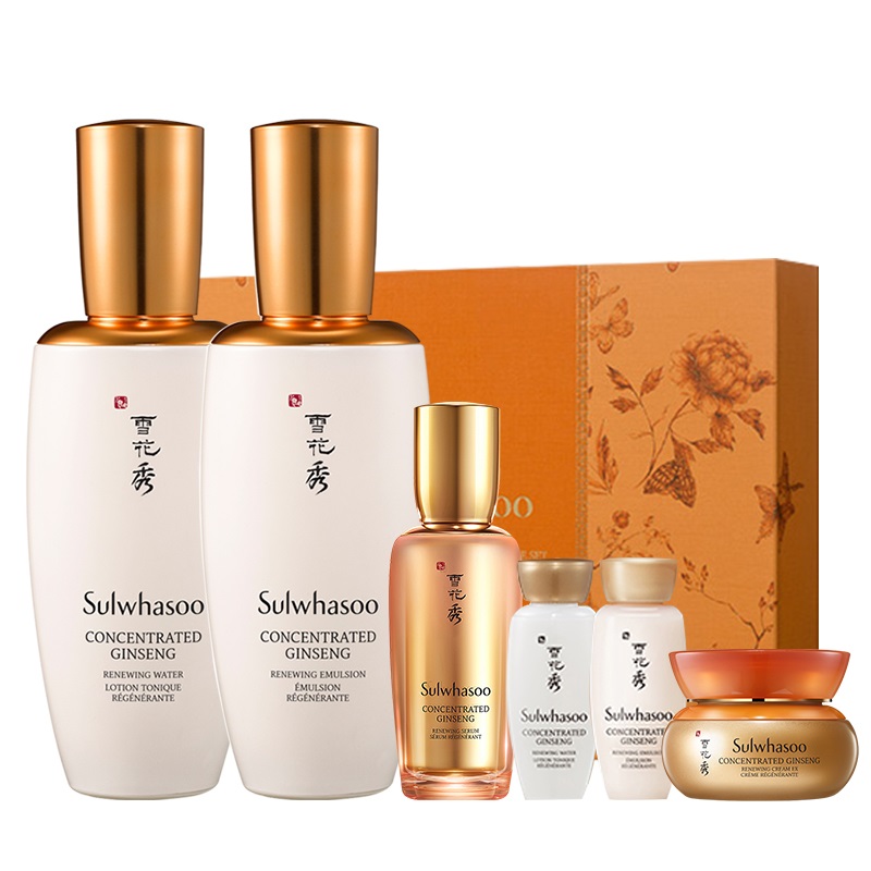 韩国 sulwhasoo 雪花秀 滋盈人参水乳两件套 面部护肤套装礼盒
