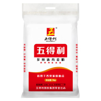 五得利 多用途高筋小麦粉5kg面粉 高筋粉 家用中饼面条水饺面包烘焙通用面粉 优质10斤原料白面