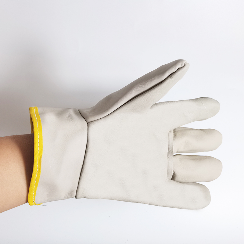 添盾tdgl5613全皮加绒防寒海员手套均码全皮整掌整背加绒防寒黄色锁边