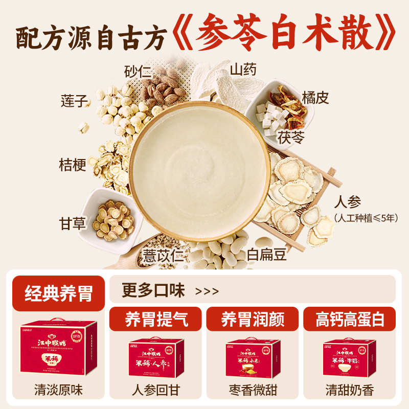 江中食疗 江中猴姑米稀燕麦片营养早餐代餐冲调米糊(30袋)30天装900g 年货礼品礼盒高清大图