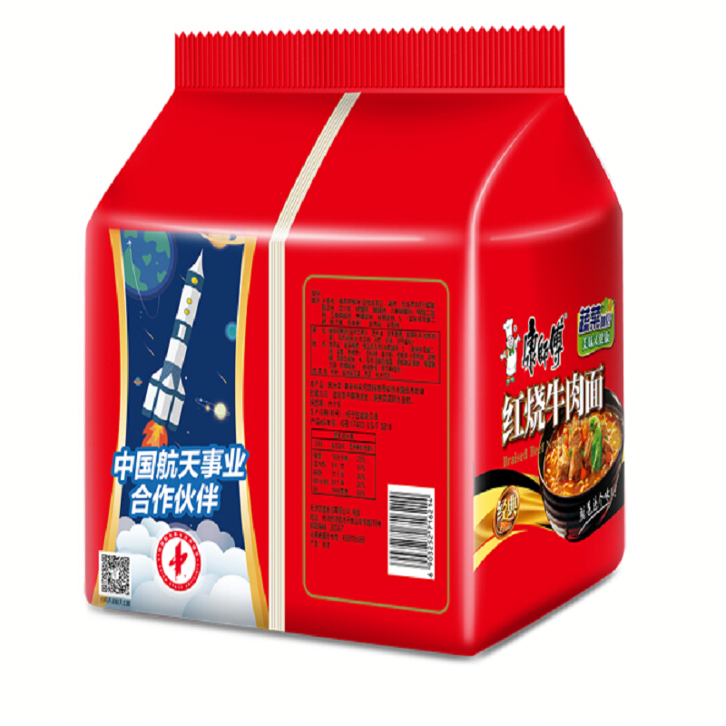康师傅红烧牛肉五连包100g*5