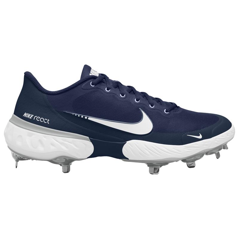 耐克(NIKE)棒球钉鞋男鞋专业级运动场训练竞赛金属防滑透气舒适支 College_Navy/White/Light_Smoke 50.5