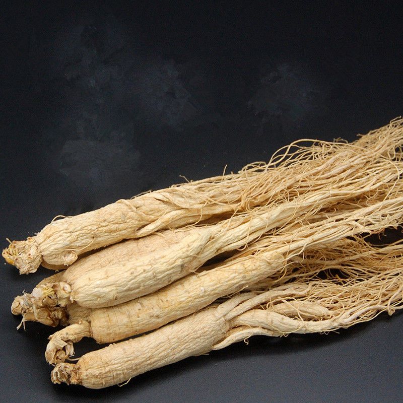 生晒参人参东北长白山500g新鲜野山参白参6年1斤(100支左右)包邮