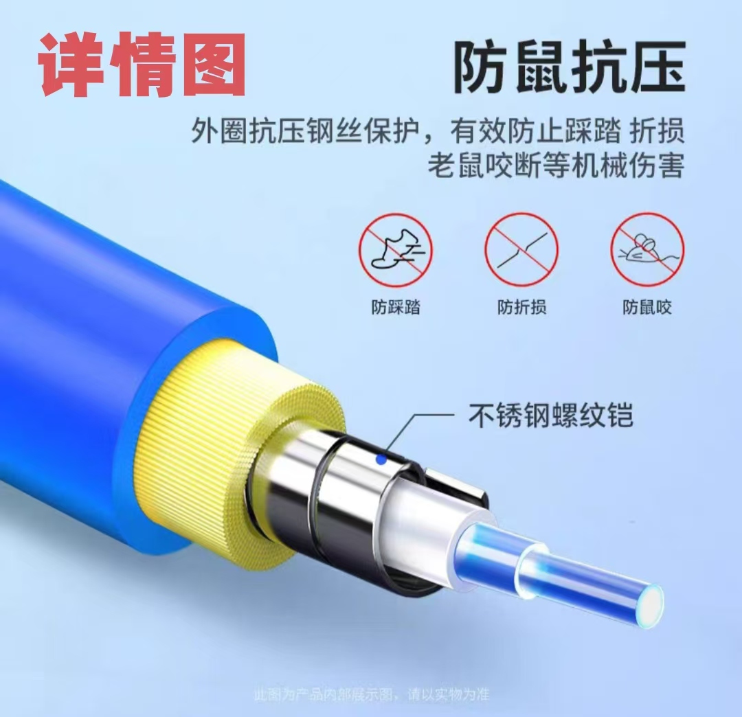 JOOSUSP三浦铠装光纤尾纤LC/LC-5米 单位 根高清大图