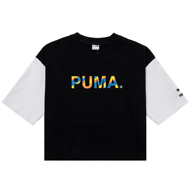 彪马(PUMA)女装 2023夏季新款运动服健身训练潮流时尚舒适透气圆领短袖T恤 535007-01
