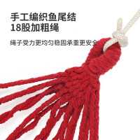 神火吊床户外夏季野营宿舍秋千大人室内防侧翻彩虹木条双人月牙