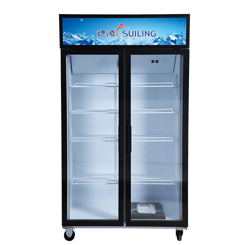 穗凌(suiling)展示柜商用大冰柜 冷风循环立式冷藏玻璃门 冰柜对开门
