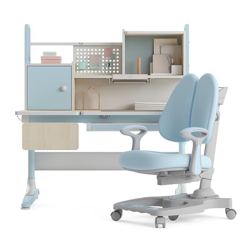 黑白调学习闪电客时光儿童学习桌小学生书桌实木课桌家用写字桌椅套装