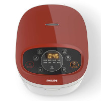 飞利浦（PHILIPS）电饭煲 HD4532 家用多功能智能4L 大容量电饭锅 智能微电脑控制 花蕊红