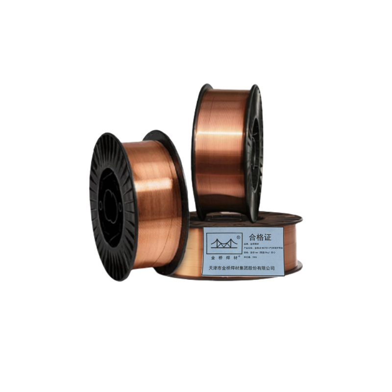 金桥焊材 气体保护焊丝JQ-MG70S-6 直径1mm(黑盘20kg)实心 箱高清大图