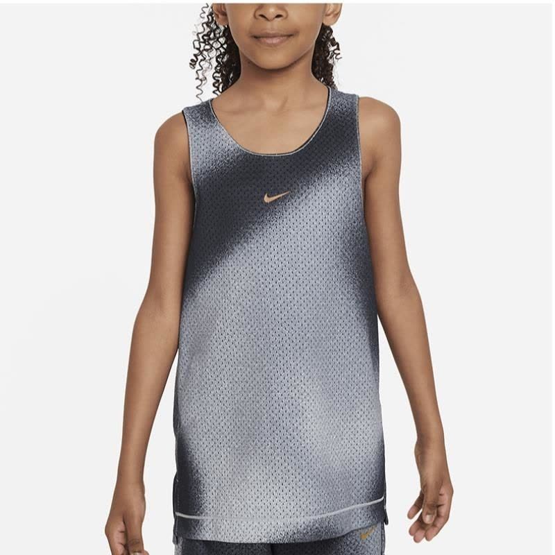 NIKE耐克背心运动休闲速干透气双面穿大童篮球上衣FD4010-010 D图片