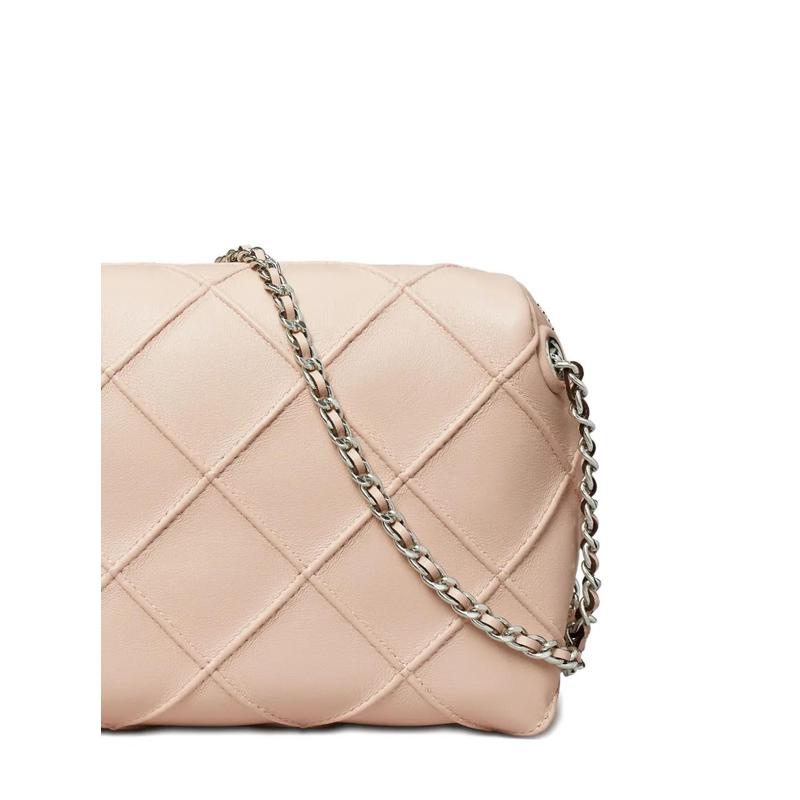 托里.伯奇(TORY BURCH)羊羔皮拼接连肩链条包女士斜挎包小巧链条高清大图