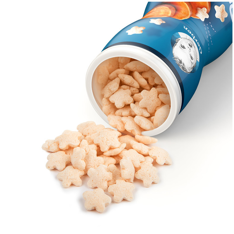 嘉宝(Gerber)甜薯味星星米饼42g米饼嘉宝米饼宝宝米饼嘉宝泡芙嘉宝零食 宝宝零食 儿童零食(美国原装进口)