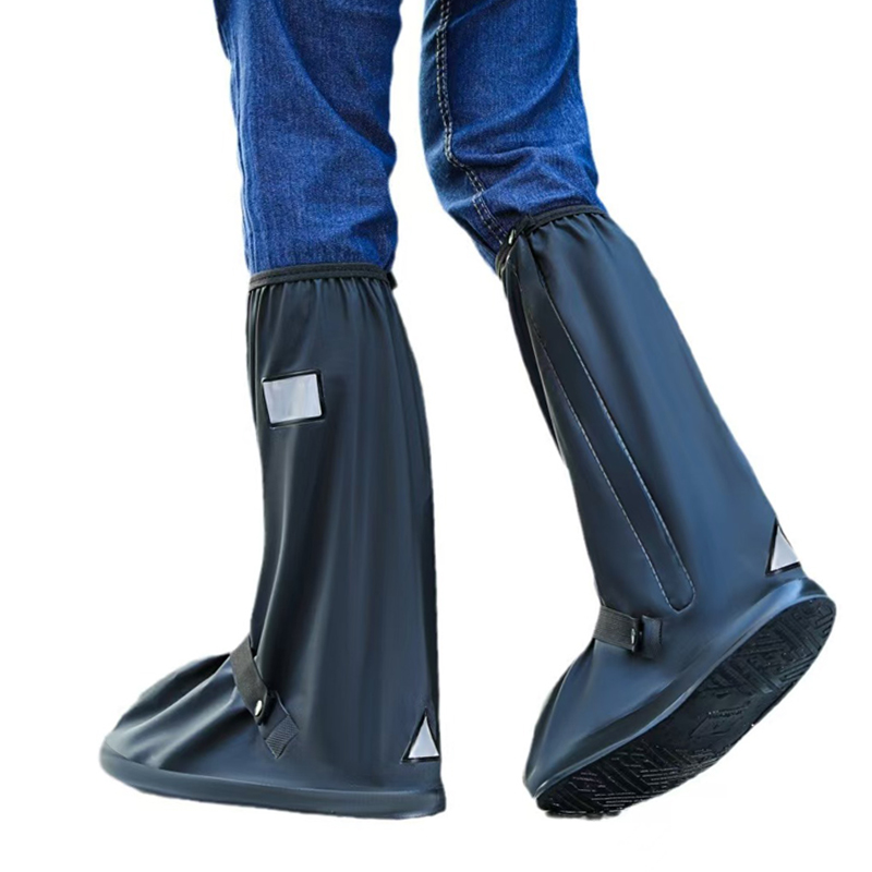 邦能之星雨鞋套高筒防水加厚耐磨防滑男款防雨便携鞋套下雨水鞋脚套女雨靴N58172高清大图