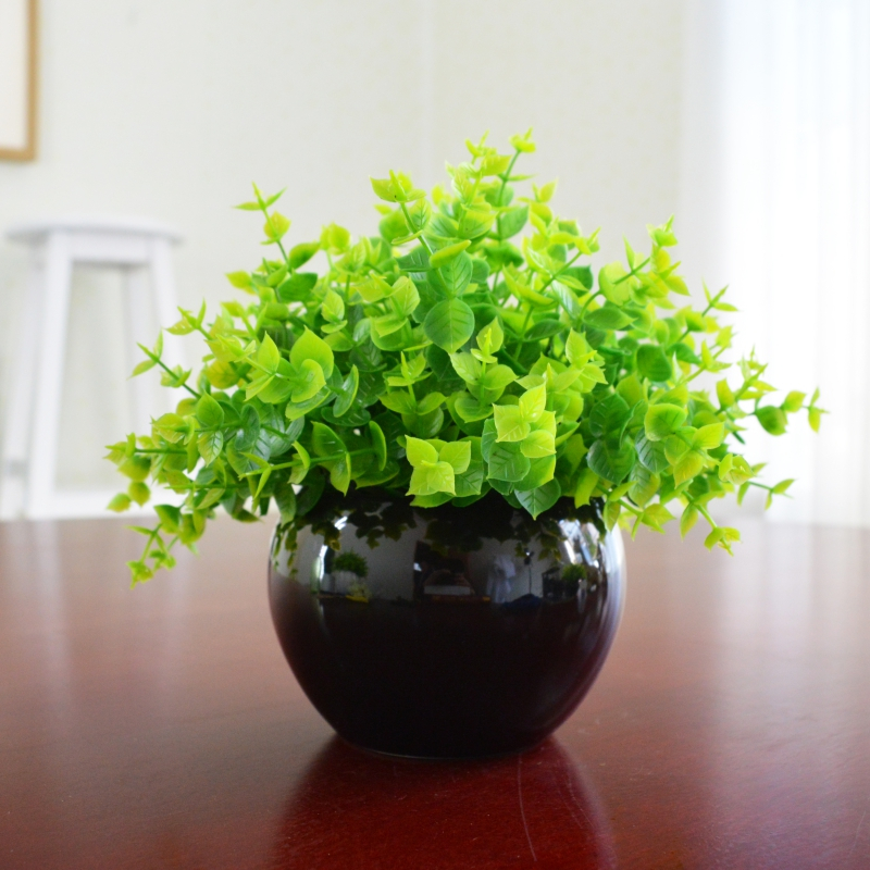 梵尼驼装饰摆件仿真绿植室内小盆栽客厅装饰摆设家居塑料假花 米兰3号 黑瓷盆 价格图片品牌报价 苏宁易购义海鸿都家居专营店