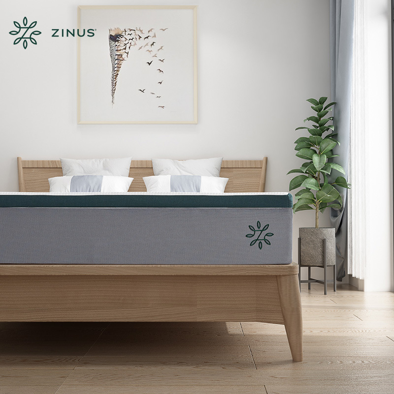ZINUS际诺思床垫经济型 家庭用天然乳胶冰丝乳胶薄垫阿拉斯加M15CM床垫
